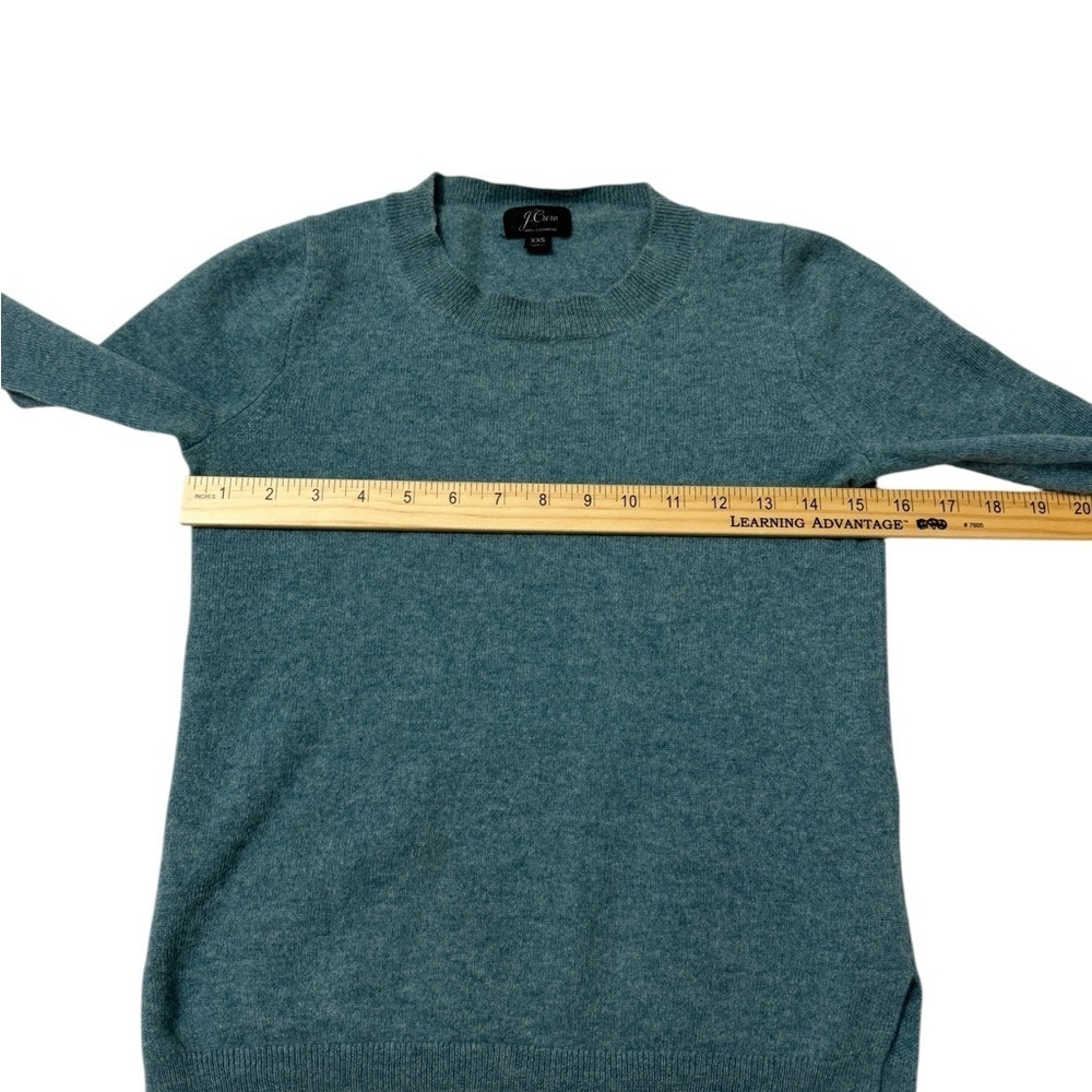 J. Crew Women's Blue Crew Neck Sweater Cashmere - Picture 8 of 8